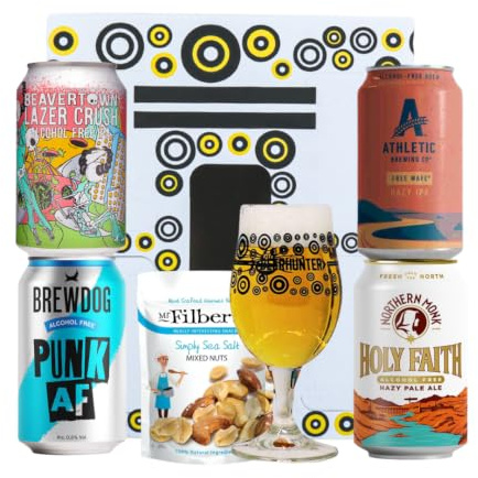 Craft Beer Low/No Alcohol Free Mixed Beer Selection | 4 Pack | BrewDog Punk AF, Beavertown Lazer Crush, Northern Monk Holy Faith & Athletic Free Wave – 0.5% ABV or Less
