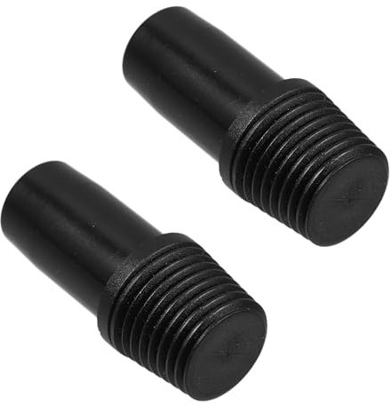 Cabilock 2pcs Threaded Connector Replacement Extension Pole Adapter for Broom Handle Threaded End Connector for Mop Broom Pole Handle Tips