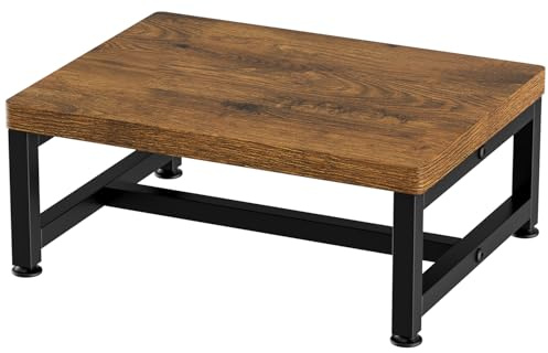 Wooruy Tritthocker aus Holz, 1 Stufen, stabil und rutschfest | Stabile Holzkonstruktion mit rutschfestem Design, ideal als Tritthocker für Bad, Schlafzimmer, Küche und Balkon.
