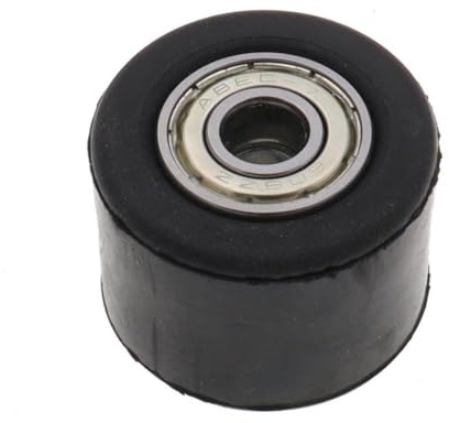 OTMFDPBG Guida alla Ruota del tenditore a rotelle a rulli a Trasmissione da 8 mm Compatibile con Moto motorizzata per Moto e Vite M8*45mm