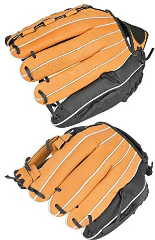 CKryzillix Baseball Handschuhe, Baseball Glove 11.5in / 12.5in Baseballhandschuhe Infielder Pitcher Catcher Handschuhe verdicken Pu. Lederhandschuhe Kind Erwachsene Softball-Übungsgeräte(11.5 inches)