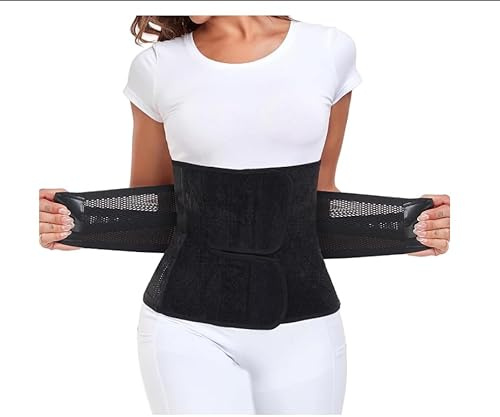 lrgnixs Cinturón abdominal para embarazo, cinturón abdominal después del parto para apoyo del abdomen postnatal, cinturón abdominal postparto, cinturón abdominal para reparación de nacimiento (negro