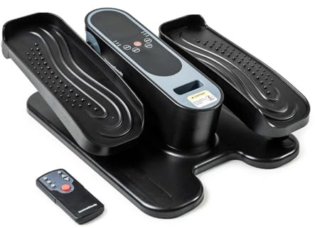 InnovaGoods Mini-Elipsentrainer mit Fernbedienung, Heimtrainer für ältere Menschen, 5 Geschwindigkeiten, 3 automatische Programme, digitaler LCD-Zähler, leiser Motor