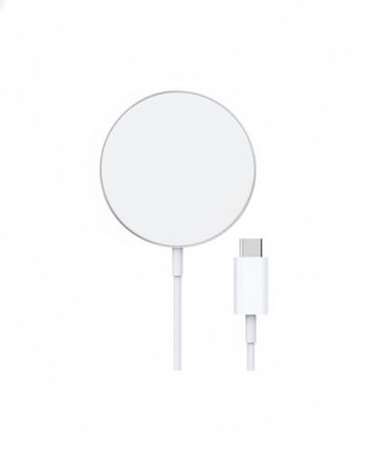 Magnetic Wireless Charger – Fast 15W Charging, USB-C, Portable Design with Smart Temperature Control, Compatible with iPhone, Samsung, Google Pixel & All Qi-enabled Devices