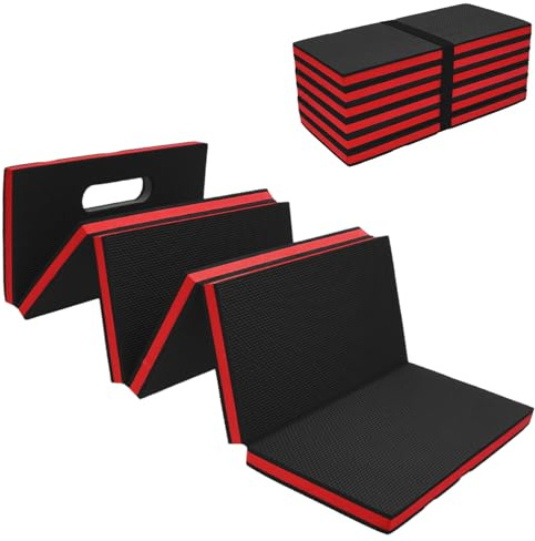 Foldable EVA Foam Work Mat, Waterproof Thickened Mechanics Work Mat for Lying, Kneeling and Sitting, 114.5x39.7x2.67cm,Portable Mechanic Mats for Workout Garage Gardening Camping and Picnic