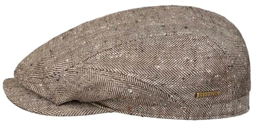Stetson Claverford Driver Flatcap Schirmmütze Herringbone Herren Frühling Sommer