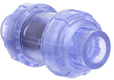 Veemoon Clapet Anti-retour en Ligne, Clapet Anti-retour Pvc Bleu, Valve Unidirectionnelle en Pvc, Résistance la Corrosion la Chaleur, pour Pompes et Équipements Agricoles