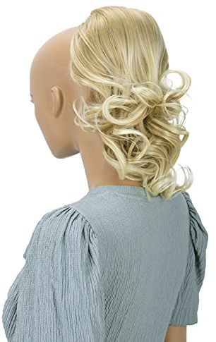 CAISHA 30cm Haarteil Zopf Haarverlängerung Gewellt Blond Mix PH208