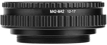 For Helicoid Adapter M42-Mount Focusing Helicoid Ring Adapter Macro Focusing Helicoid Objektiv Adapter Ring M42 Bis M42 Einstellbares Fokussierungs Helicoid Linsenadapter Makro Rohr Zubehör (12-17Mm)