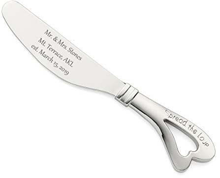 10 Pack Cheese Spreaders personalizzata con nomi di sposo e sposa, matrimonio data, Holiday Sentiment for wedding party Favors spread the love