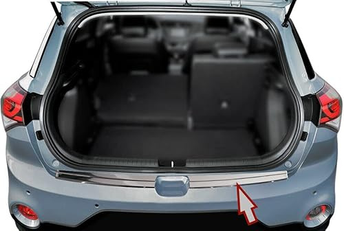 Recambo CT-LKS-1294 loading edge protection, polished stainless steel for Hyundai i20 II Active, 2014-2018, 2-piece, large