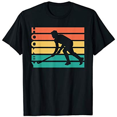 Retro Vintage Hockey Geschenk für Hockeyspieler T-Shirt