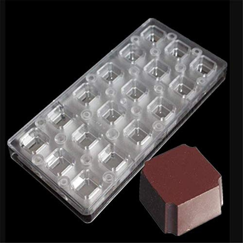 Molde magnético 3D de policarbonato para chocolate, para cocina (cuadrado)