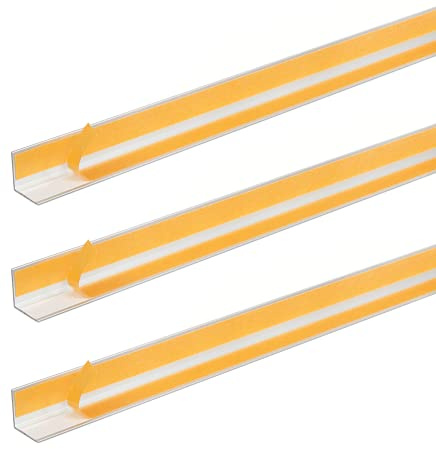 Alberts 424015 Winkelprofil | selbstklebend | Aluminium, silberfarbig eloxiert | 1000 x 30 x 30 mm | 3er Set