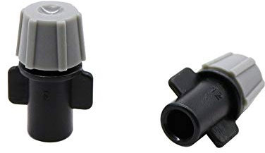 Schlauchreparaturanschluss Extender Grey Mist Düse Landwirtschaft Bewässerungssystem Sprühdüse Gewächshäuser Micro Bewässerung Wasser mit 6 mm Schnittstelle 20 PC-Spray (Color : Black)