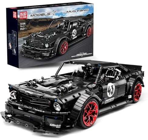 Mould King 13108 Technik Rennwagen Bausteine, Sportwagen Exklusives Sammlerstück, 2943 Teile Statische Version Fahrzeugspielzeug Modell Klemmbausteine Kompatibel mit Technologie