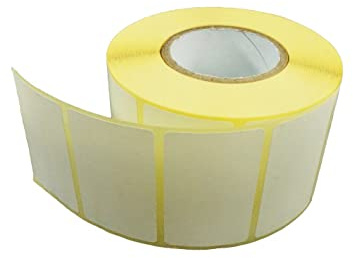 Netuno 1 rulle termiska etiketter självhäftande 50x30mm kärna 40mm 1000 stycken per rulle universell perforering utsida lindad permanent för termisk skrivare streckkodsetikett