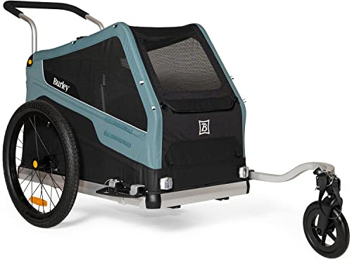 Burley Bark Ranger | Dog Bike Trailer & Stroller, Roomy Interior, Mesh Ventilation & Reinforced Removeable Floor