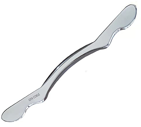 GYX COELE Medical Grade Stainless Steel Gua Sha Scraping Massage Tool,IASTM Tool, Soft Tissue Therapy Used for Back, Arms,Legs,Shoulder (Long bar1)