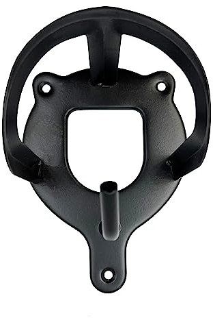 JA Horse Trensenhalter aus Metall für Pferde, Reitstall, Sattelkammer (5 Stück, schwarz)