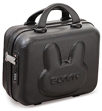 Balakaka Estuche de Viaje para Maquillaje, Maleta Pequeña Portátil con Cerraduras de Combinación Trinity, Estuche de Maquillaje de Cáscara Dura Organizador para Mujer Niña