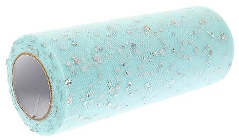 Operitacx 3 Rollen Tüllrolle mit Pailletten geschenke einpacken geldgeschenke verpacken Hochzeitsbögen für die Zeremonie Bastelstoff nähen Ornament Schleife Mesh-Tüll-Stoff