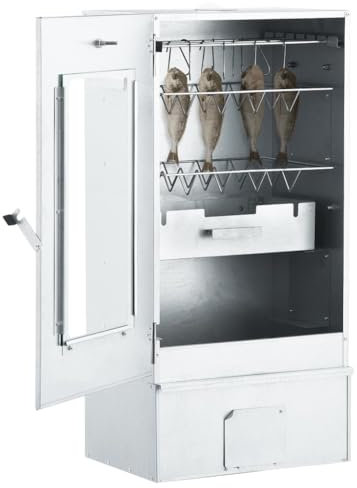 Fumoir à Four à BBQ générateur de fumée Froide Acier galvanisé,Maison & Jardin,Arts de la Table & Arts culinaires,Électroménager de Cuisine,Barbecues,15.73 kg,Argent,3200767