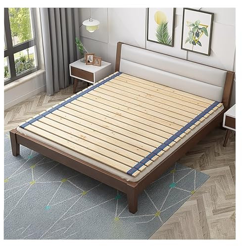 Generisch Lattenrost fürs Bett, Bettrahmen, Lattenrost for Queensize-Betten, Matratzenauflage aus Holz, faltbares, taillenschützendes Hartkissen for Einzel-Kingsize-Betten(53.15x78.74in/135x200cm)
