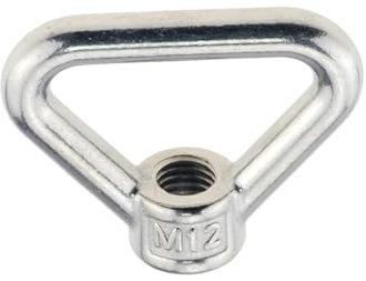 Dreieck Ring Form Hebeöse Mutter, Dreieckige Ringmutter, 1 Stück, 304 Edelstahl, M8, M10, M12, M14, M16, M20, M24, Hebeösenmutter, Ringmutter, Gewinde, Dreiecksringe(M20)