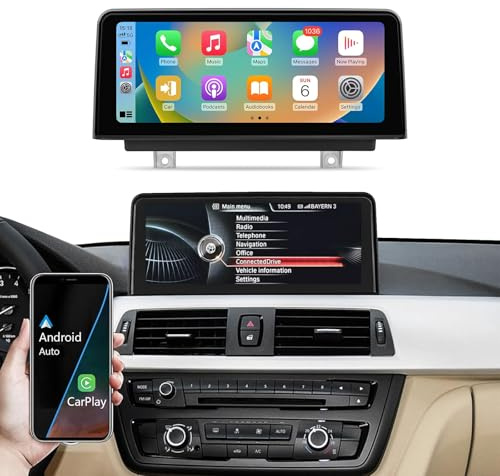 CARabc 10.25-inch Car Radio with Wireless CarPlay for BMW 3/4 Series (2012-2015), NBT System F30/F31/F32/F33/F34/F36, Car Multimedia Receiver, Supports CarPlay/Android Auto/MirrorLink.