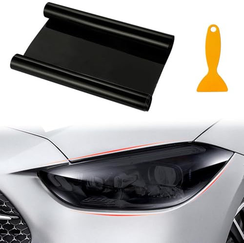 SYPPCH Auto Scheinwerfer Folie Für Hyundai i10/i20/i30/i40/ix20/ix35/ix55/ioniq/ioniq 5/Kona/Grandezza, 200x30cm Scheinwerfer Tönungsfolie Auto Folie Rückleuchten Nebelscheinwerfer Aufkleber