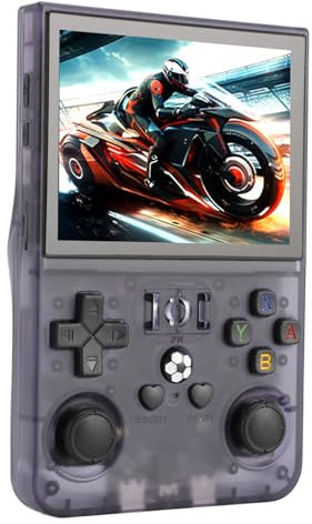 R36PRO Handheld Game Console, 3.5 Inch IPS Screen Mini Retro Console, 4000MAH Portable Pocket Game Console Supports 60+ Emulators (64GB)