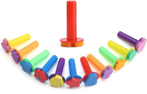 MOLIMOLI 12 Piezas de Cepillo de Esponja, Cepillo de Espuma, Sello de Esponja, Esponja de Pintura, Cepillo de Cosas, para Bricolaje, Pintura, Cerámica y Artesanía