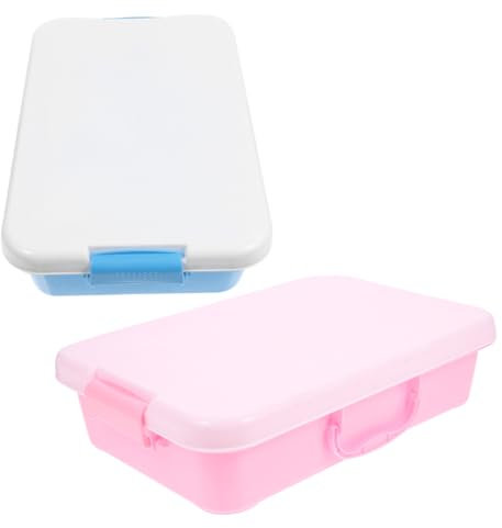 Zerodeko 2St Sandtisch- sandkasten mit deckel Sandkiste Behälter Sandspielzeug sensorisches Tablett Spieltablett Sandkasten für Abs