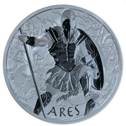 1 unze Silbermünze ARES - Gods of Olympus 2023 1 oz Silber Silver Götter des Olymps Silber silver coin nur 13.500 Stück weltweit!