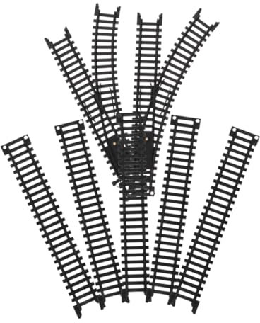 OSALADI Simulated High-speed Train Tracks for Toddlers Plastic Train Track Rolling and for Electric Railway Building and Model Railroad at Home