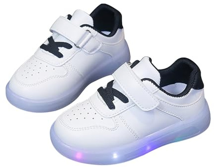 Chaussures d'athlétisme légères pour enfants avec lumières, chaussures de course clignotantes pour bébés, garçons et filles, chaussures de sport à enfiler brillantes, chaussures de marche avec semelle