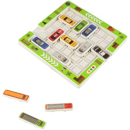 Parkplatz Auto Labyrinth Spiel - Stauspiel Logikspiele ab 6 Jahre, Reisespiel Geduldspiel, Montessori Spielzeug, Verrückte Labyrinth Spielzeug, Rush Hour Spiel