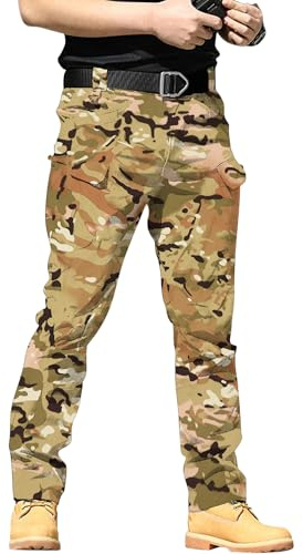 YAOBAOLE Pantalon Tactique Homme X7 Cargo Treillis Militaire Randonnée Chasse Pantalon de Travail avec Plusieurs Poches