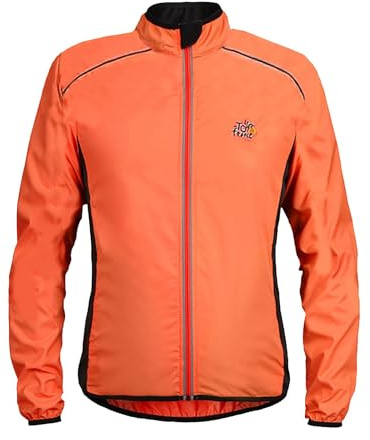 YOSUWOAI Giacca da ciclismo da uomo, antivento, mountain bike, per ciclismo, jogging, trekking, tinta unita, giacca da ciclismo a maniche lunghe, giacca softshell da corsa, abbigliamento da montagna
