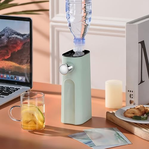 Portable Instant Hot Water Dispenser - Mini Desktop Electric Boiler for Fast Heating Bottled Mineral Water at Home, Office, or Travel