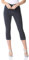 Roman Originals Cropped Trousers for Women UK Ladies Capri Leggings Summer Pants Short Crop Stretch 3/4 Length Three Quarter Pedal Pusher Clothes Elasticated Bengaline Cut Off - Dark Grey - Size 10