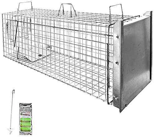 Petigi Gabbia Trappola per Animali Talpa Ratto Mouse Topo Nutria 120 x 34 x 42 cm
