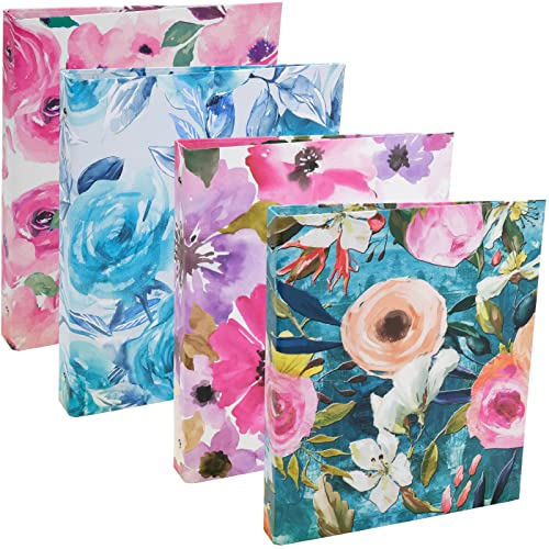 4er-Pack Deko-Ordner, 1 Thema (Blumen-Set)