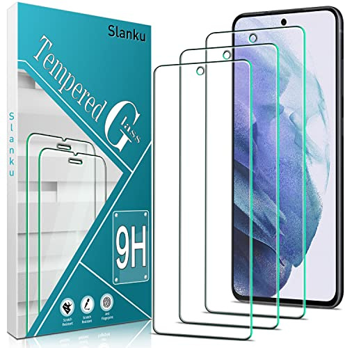 Slanku 3 Stück Panzer Schutzglas für Samsung Galaxy S21 FE 5G Schutzfolie | Frei von Kratzern, 9H Härte, 0.33mm Ultra-Klar Displayschutzfolie, Blasenfrei, Ultrabeständig