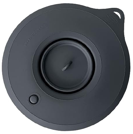 Kenny Professional Silikon Profi-Frischhaltedeckel Überzieher kompatibel mit Kenwood Chef XL Modellen, spülmaschinenfest mit Airlock-Ventil (Anthrazit)