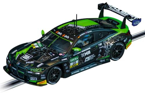 Carrera Evolution - 20027747 I BMW M4 GT3 Slotcar I Slotcar im Maßstab 1:32 I Racing Schubert Motorsport No.10 in schwarz grünem Design I Ready to Race für Jungen & Mädchen I BMW Lizenz