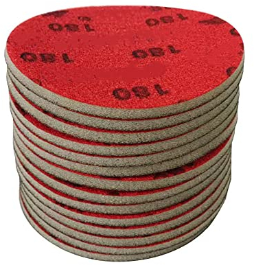 5 Zoll 125 mm fein geschliffenes Automotive Beauty Beflockung rundes trockenes Schleifpapier, 20 Stück, P1000
