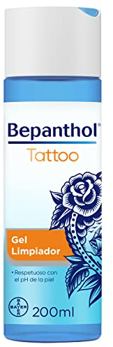 Bepanthol Tattoo Gel Limpiador e Hidratante para Tatuajes, 200 ml