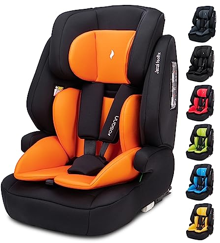 Osann Jazzi Isofix – Der sichere Kindersitz ab 1 Jahr (76–150 cm), mitwachsend mit Isofix & Top-Tether, Schutz & Geborgenheit auf jeder Fahrt - Sunset